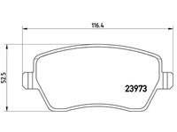 BREMBO - P 68 033 DACIA-MERCEDES-NISSAN-RENAULT-SUZUKI