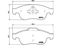 BREMBO - P 68 050 DACIA-RENAULT