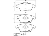 BREMBO - P 85 075 AUDI-SEAT-SKODA-VW